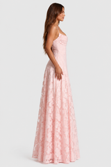Sofía - Vestido Largo de Encaje Floral