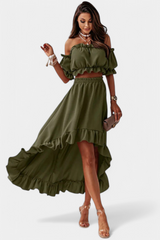 Denisse - Conjunto de 2 piezas Off-Shoulder