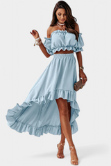 Denisse - Conjunto de 2 piezas Off-Shoulder