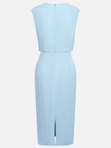 Valentia– Vestido Midi Con Drapeado Lateral