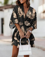 Agua - Vestido Corto Con Estampado Floral