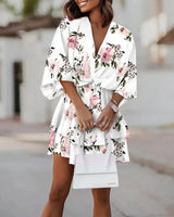 Agua - Vestido Corto Con Estampado Floral