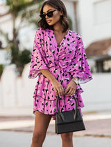 Agua - Vestido Corto Con Estampado Floral