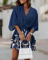 Agua - Vestido Corto Con Estampado Floral