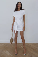 Creyenta – Vestido Corto De Lujo Con Lazo