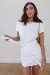 Creyenta – Vestido Corto De Lujo Con Lazo